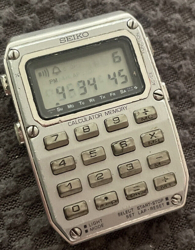 Vintage Seiko C515 Calculator Memory Digital Watch C515-5009 | eBay