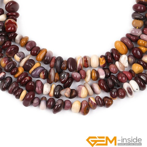 Natural Freeform Chips Nugget 6-7mm Spacer Loose Jewellery Making Beads 15" AU - Foto 105 di 178