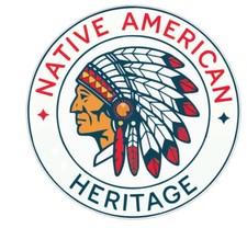 Native American Indian with headdress head dress Sticker Stickers Decal A994