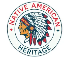 Native American Indian with headdress head dress Sticker Stickers Decal A994