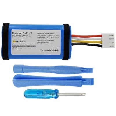 CW BATTERY GSP-1S2P-F6D Battery Replacement for JBL Flip 6 Bluetooth Speaker JBLFLIP5BLK