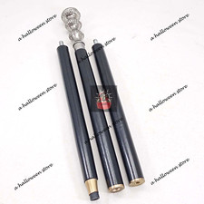 Victorian Antique Brass Knob Handle Black Wood Walking Stick Cane Designer Gift