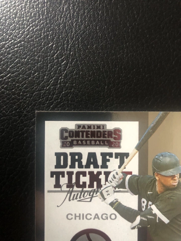 Luis Robert 2020 Panini Contenders Red Draft Ticket Rookie Auto /75 - Image 2 of 4