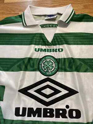 Celtic FC Football Umbro Vintage Home Hoops Jersey Kit Shirt L | eBay