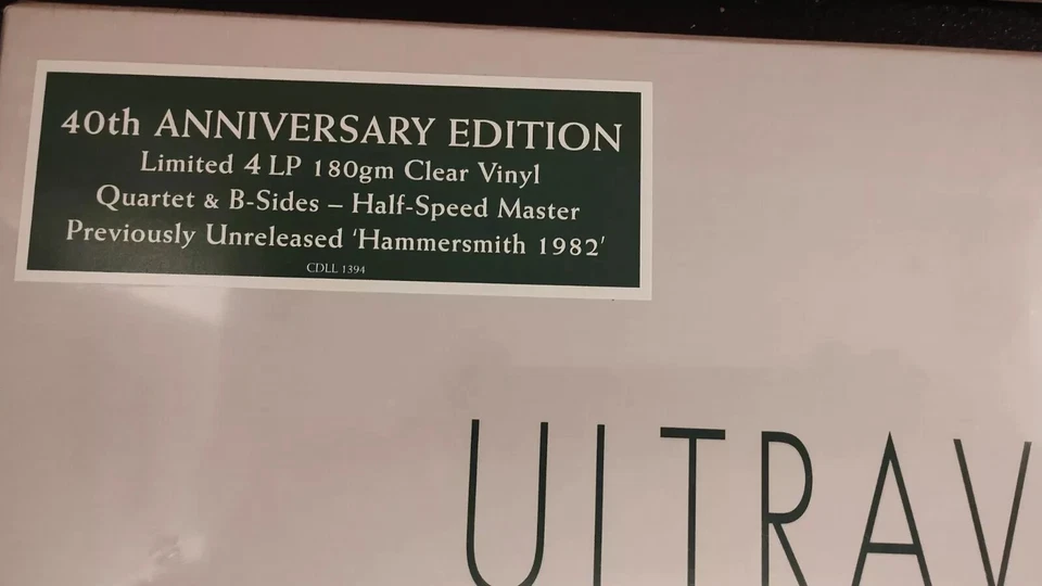 ULTRAVOX LP x 4 Quartet CLEAR VINYL Half-Speed Remastered BOX SET New SEALED - Image 4 of 4