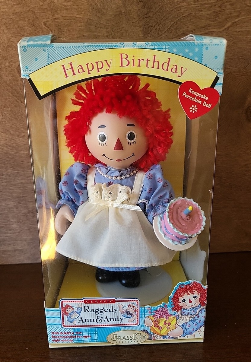 Raggedy Ann Doll New 2004 The BRASS KEY Inc KEEPSAKES 9 Inch L@@K 