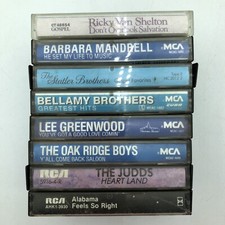 Country Music Assorted Cassette Tapes, Set Of 8, Lot 2 The Judds Oak Street Boys