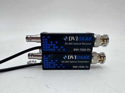 DVIGear DVI-7345 3G-SDI Fiber Optic Extender Set -USED 1 Year Warranty Included