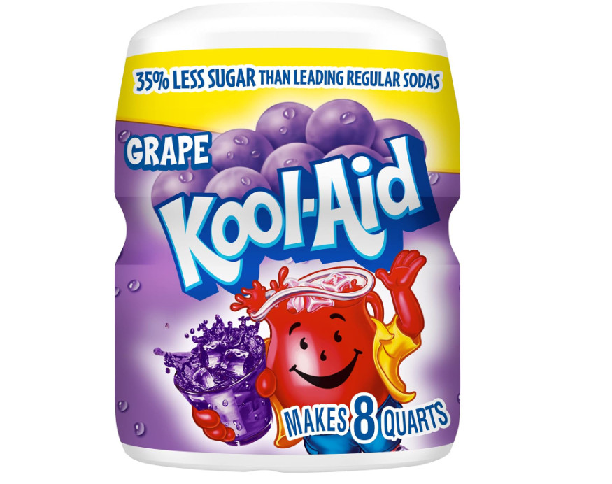 Виноградная смесь Kool-Aid - хороший источник витамина С, 8 литров, 19 унций