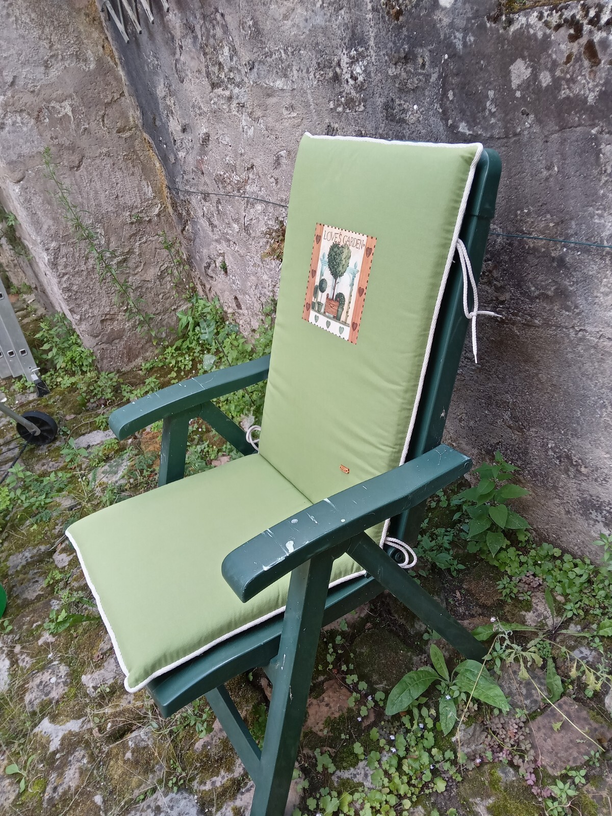 Set de 2 coussins pour chaise de jardin imperméables gris anthracite 40x40 cm