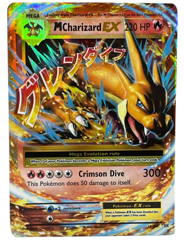 2016 Pokemon XY Evolutions Mega M Charizard EX 13/108 Ultra Rare