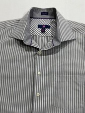Men's Egara Non-Iron Shirt Dress Casual Size XL 17-17.5 Long Sleeve Button EUC