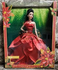 Barbie Signature 2022 Holiday Doll Asian Doll Red Gown