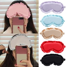 Lace Travel Sleep Soft Silk Dry Eye Mask Padded Shade Cover Blindfold Men Women⇓