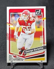 George Karlaftis 2023 Panini Donruss Football Base Card #143 Kansas City Chiefs