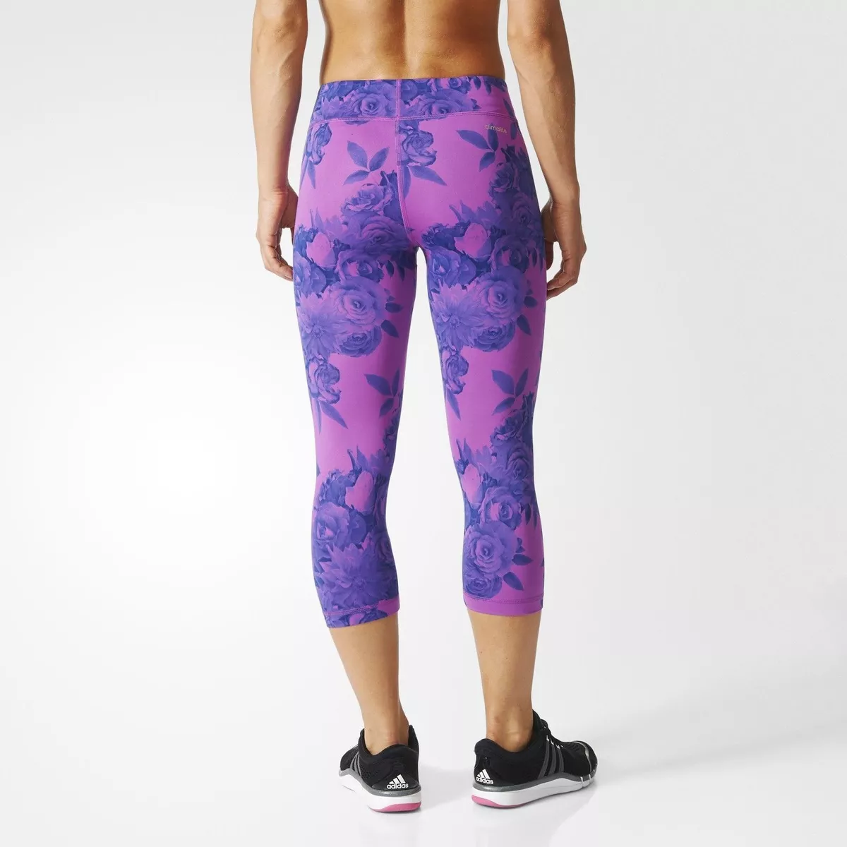 Adidas FLORAL PRINT CAPRI TIGHT Techfit CLIMALITE Legging Yoga