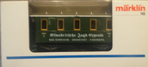 Märklin  4039 / Somo   (Spur H0)  Personenwagen - 2. Kl.   Jagd - Express + OVP | Zustand: Gebraucht