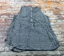 Loft Top Ladies Lp Petites Geometric Sleeveless Tank Lightweight Casual Womens