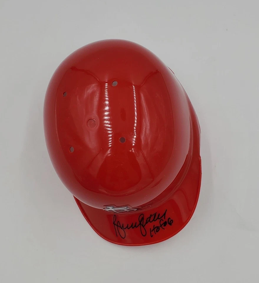 Bruce Sutter Signed Mini Helmet HOF 06 Inscription St Louis Cardinals JSA COA - Image 4 of 4
