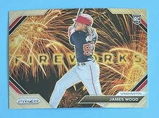 2024 Panini Prizm Fireworks #7 James Wood RC Rookie Nationals