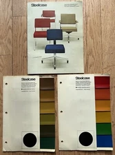 Vtg 70s Steelcase Chair Design Product Brochure Booklet Pamphlet Free Ship
