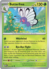Butterfree 012/165 Sv: Scarlet & Violet 151 Regular Pokemon Trading Card TCG