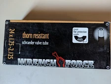 Wrench Force Thorn Resistant Schraeder Valve Tube 24x1.75-2.125 - NEW