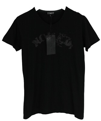 Richmond Denim T-Shirt Herren Groß Kurzärmelig Rundhals Trikot Schwarz
