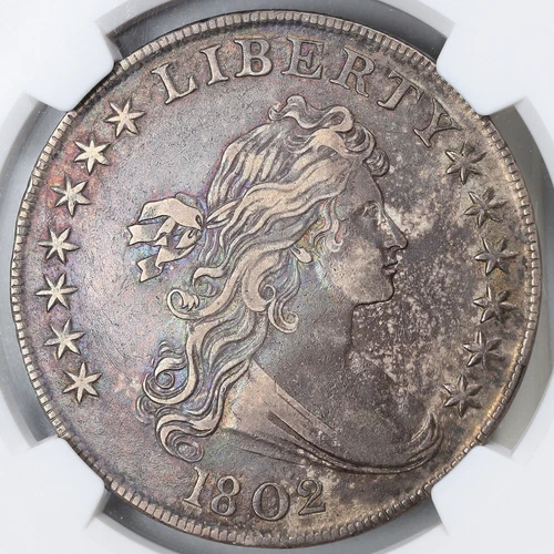 1802 $1 Draped Bust Silver Dollar XF40 NGC 6870925-008