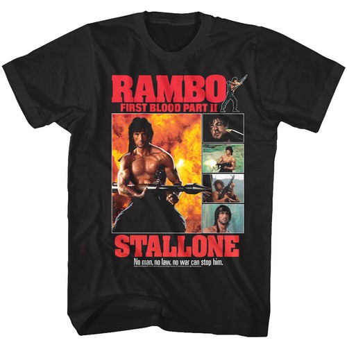 Rambo First Blood Part 2 Movie Scenes Men's T Shirt - Picture 4 of 5