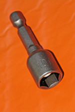 10MM  NUT SPINNER CHROME VANADIUM SCREWDRIVER BIT 1/4" HEX SOCKET DRIVER