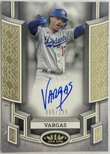 2024 Topps Tier One Miguel Vargas Break Out Autograph 65/199 #BOA-MVA LA Dodgers
