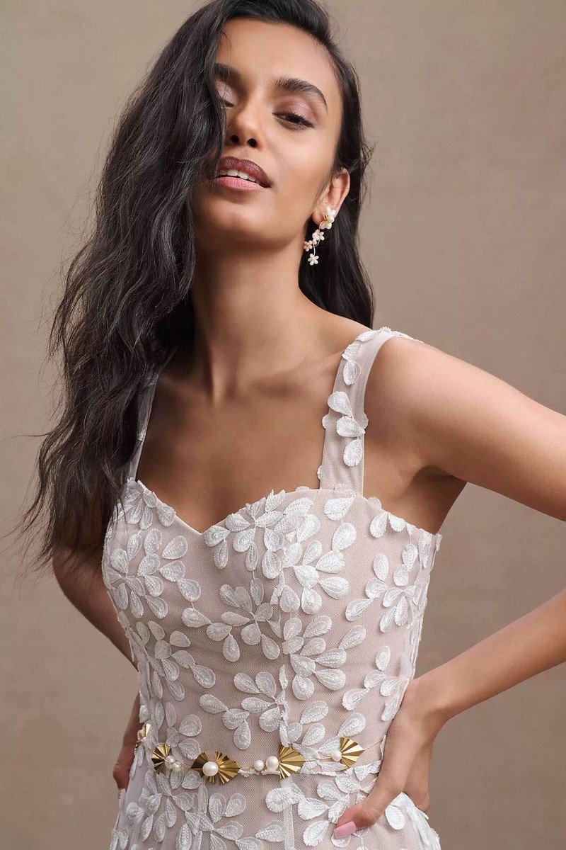 Anthropologie Dress The Population Anabel Sleeveless Maxi Dress