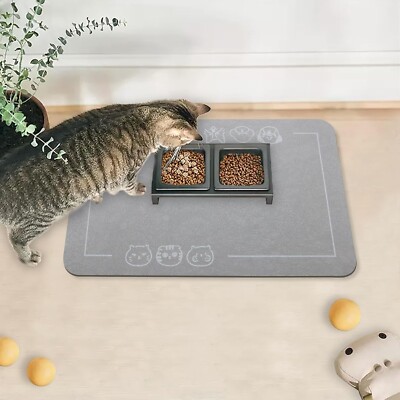 YCT Cat Food Mat for Pet Dog Food Mat, Cat Mat for Food and Water, Cat Feeding M