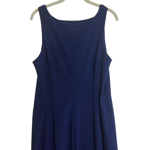 M.M. Lafleur The Lydia Dress Size 16 Galaxy Blue Twisted Shoulder Sleeveless - Picture 7 of 9