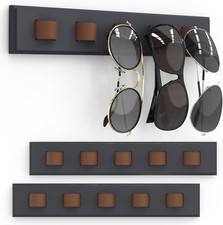 Sunglasses Wall Organizer Mounted Storage Holder Eyeglasses Display Rack 3 Pack