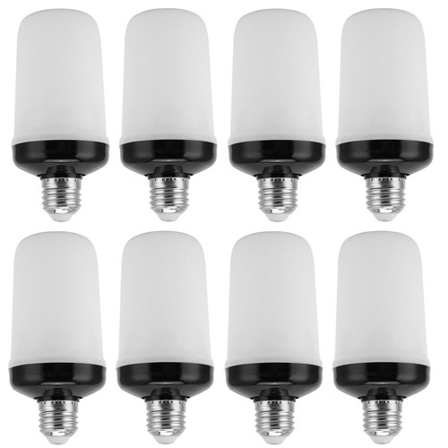 E27 LED Flame Effect Light Bulb 4 Modes Flickering Fire Simulated Decor Lamps - Picture 19 of 20