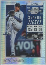2019 Panini Contenders Optic Hyper #16 Felix Hernandez Mariners 277/299