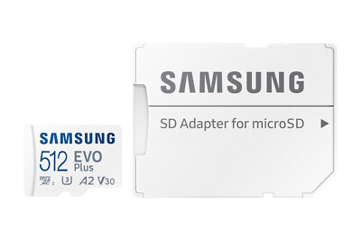 Original Samsung Evo Plus micro SD Speicherkarte 512 GB SDXC 130 MB/s, 512GB