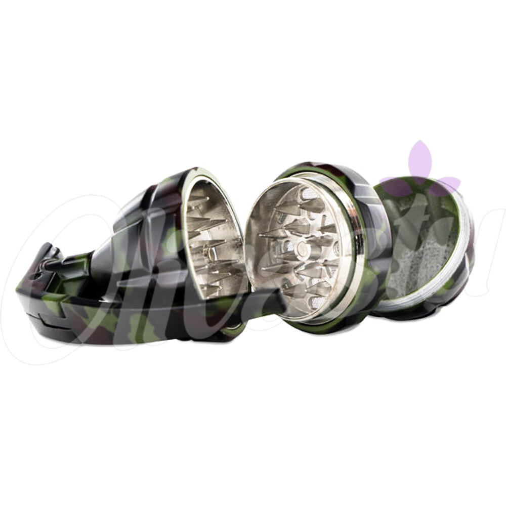 Grenade Design 3 Part 50mm Metal Grinder Herb Tobacco Sharp Shredder eBay