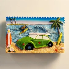Jamaica Seascape Collectible Tourist Souvenir 3D Resin Fridge Magnet Craft Gift