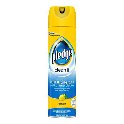 Pledge Dust & Allergen Multi surface Cleaner, Lemon, 9.7oz