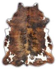 Brindle Tricolor Cowhide Rug ,High Quality, Kuhfell,Tepich (M)(L)(XL)(XXL)