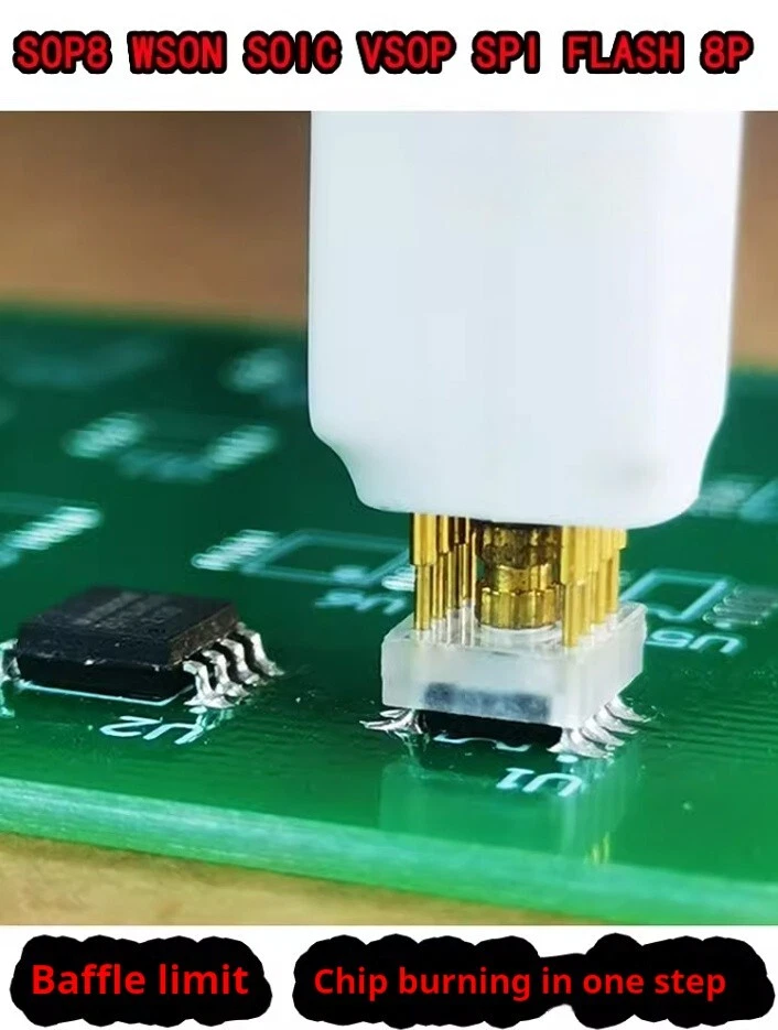 1pc Adapter Clip Pin Flash on Chip Read ＆ Write Probe Sop8/Soic8/Vsop8/Wson8 SPI - Image 2 of 4
