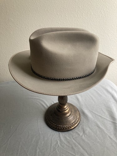 Vtg Western Style Stetson Royal Deluxe Fedora in Size 7 1/8 - Picture 2 of 6