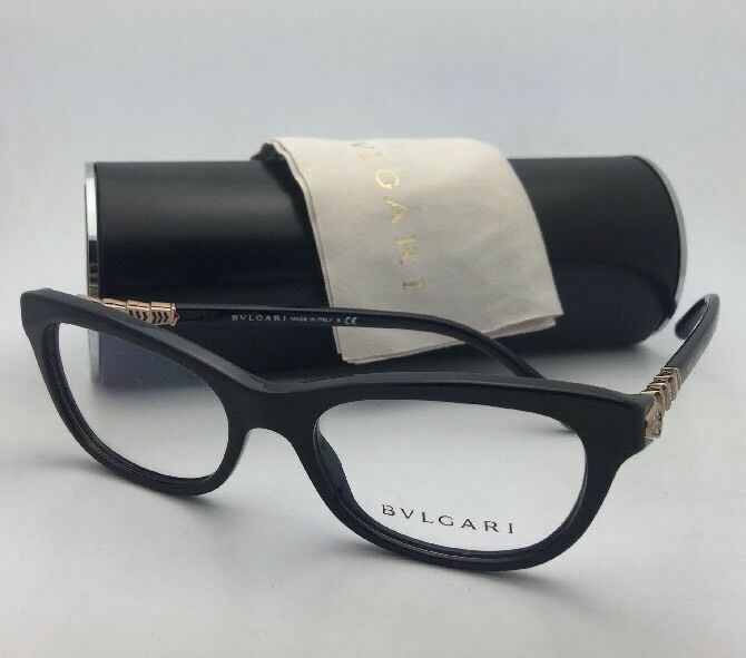 New BVLGARI Eyeglasses 4091-B 501 51-17 135 Shiny Black