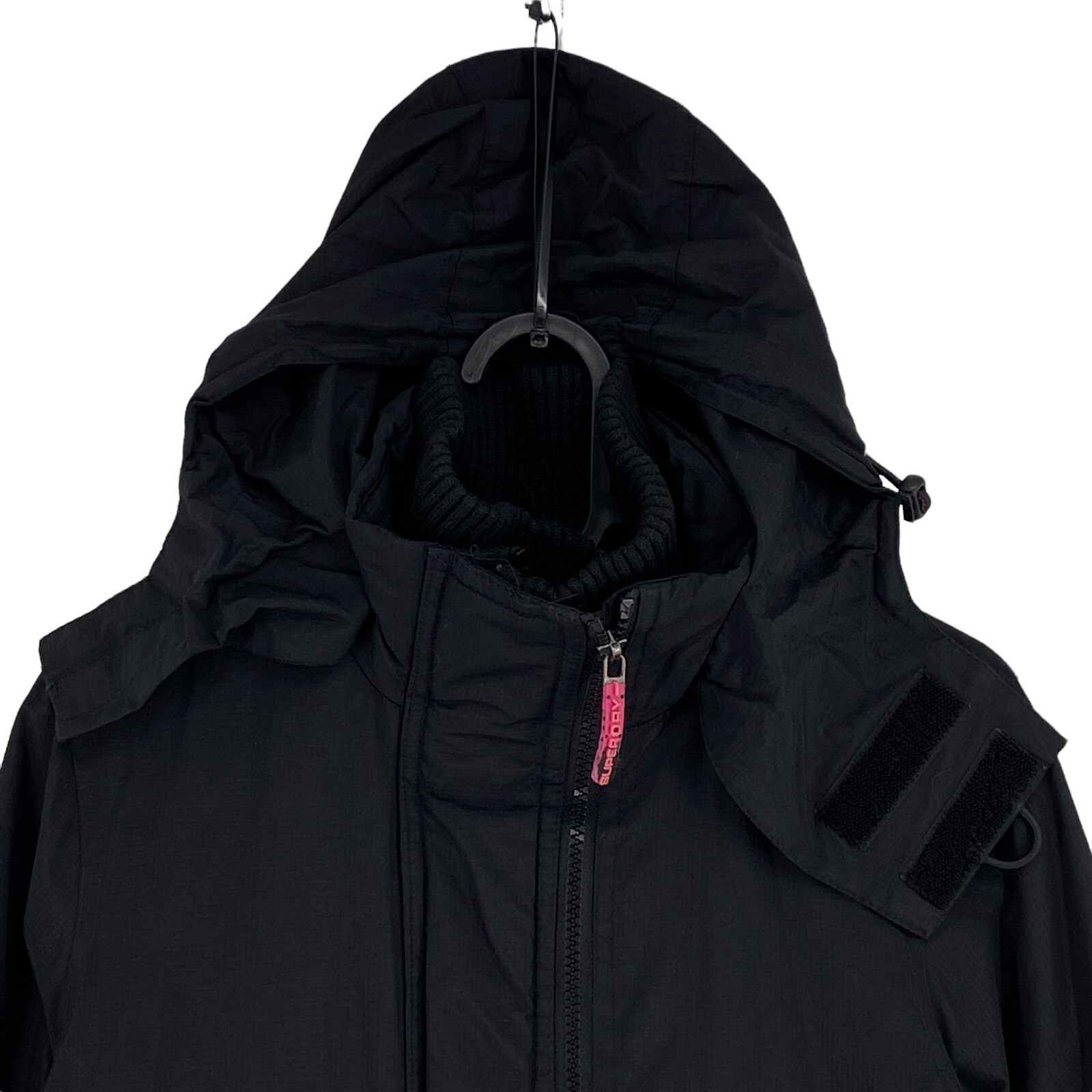 SUPERDRY The Windcheater Black Hooded Jacket Size XS image 2