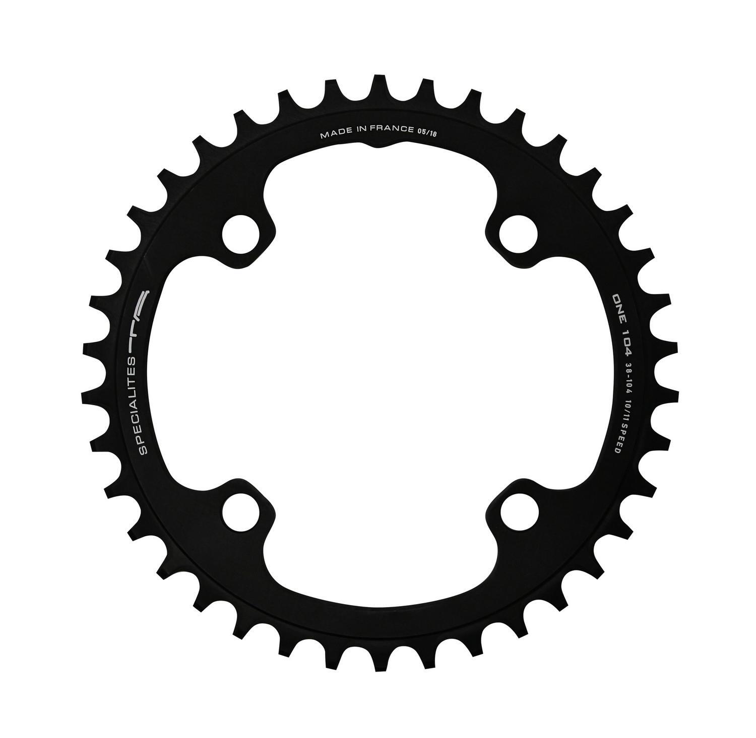 Plateau VTT alu 30 dents 104 mm mono noir mat haute précision pour Shimano 10-12v
