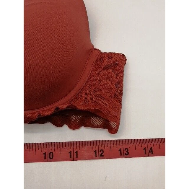Sujetador No Boundaries para mujer rojo 36B con aros acolchado correas ajustables cierre trasero Foto 4 de 4