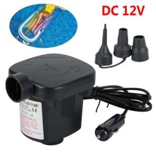 12V DC Electric Air Pump for Intex Inflatable Air Mattress Bed Boat Couch Pool